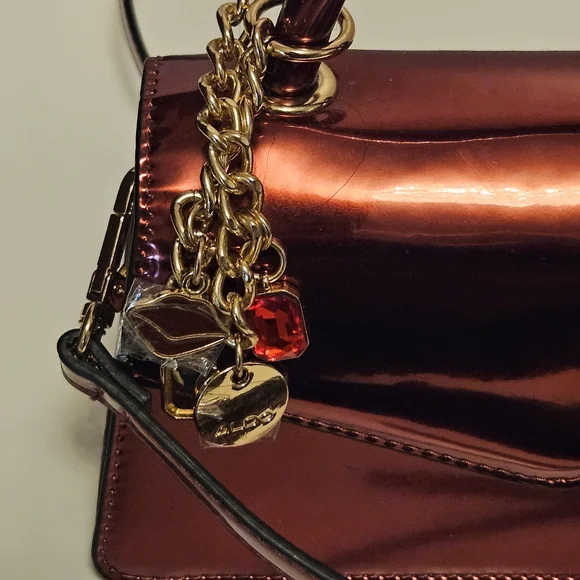 Aldo Metallic Red Crossbody - Picture 3 of 4